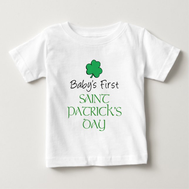 Baby First St Patricks Day T-Shirt (Front)