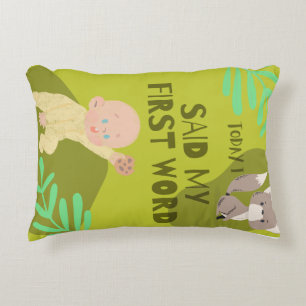 Baby first words decorative cushion