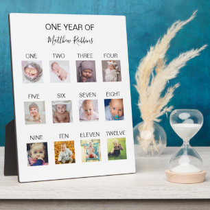 Baby First Year Photo Plaque