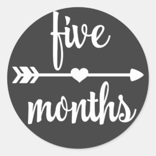 Baby Five Months Milestone Stickers