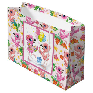 Baby Flamingo Party Large Gift Bag