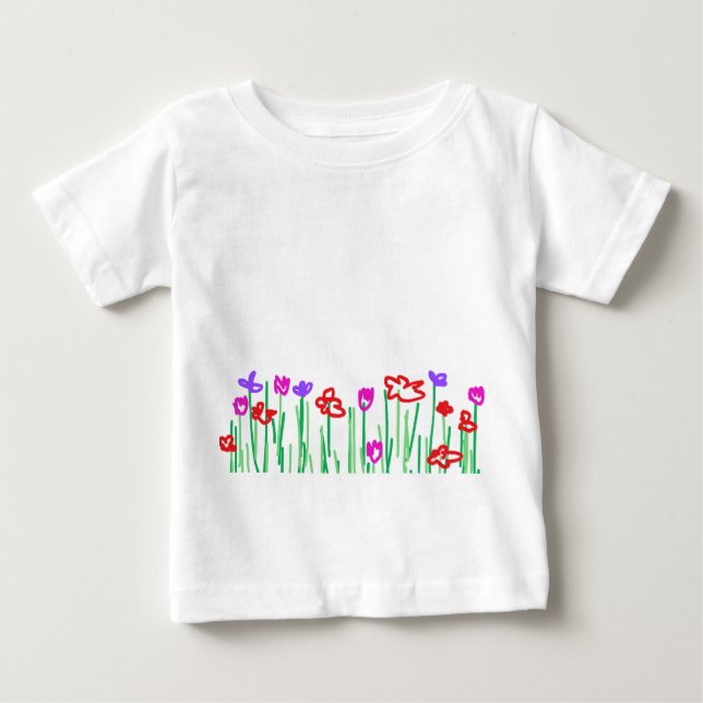 baby flowers baby T-Shirt (Front)