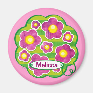 Baby Flowers - pink magnet