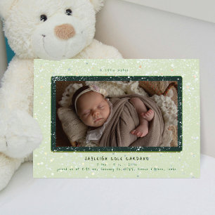 Baby Flurry   Horizontal Birth Announcement