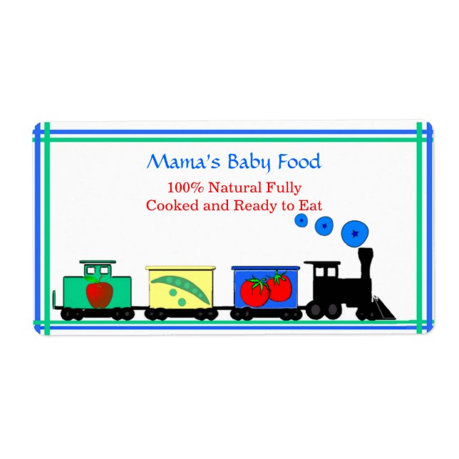 Baby Food Jar label (Front)