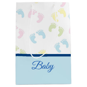Baby Foot Prints Baby Boy Gift Bag