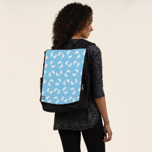 Baby Footprints, Babies Foot, Footsteps, Blue, Boy Backpack
