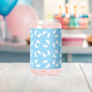 Baby Footprints, Babies Foot, Footsteps, Blue, Boy Can Glass