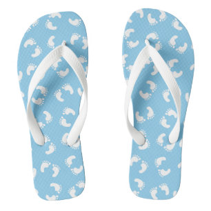 Baby Footprints, Babies Foot, Footsteps, Blue, Boy Jandals