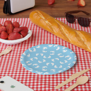 Baby Footprints, Babies Foot, Footsteps, Blue, Boy Paper Plate