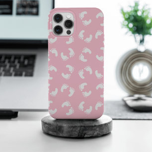 Baby Footprints, Babies Foot, Footsteps, Pink Girl iPhone 15 Pro Max Case