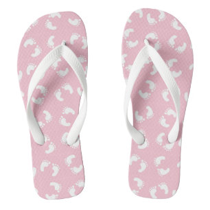 Baby Footprints, Babies Foot, Footsteps, Pink Girl Jandals