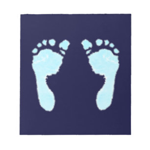 Baby Footprints (Boy) Notepad