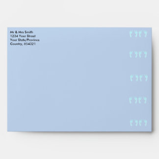 Baby Footprints (Boy Twins) Envelopes