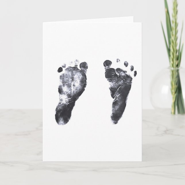Baby Footprints Card (Front)