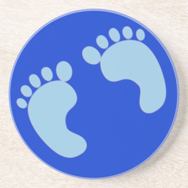 Baby Footprints Coaster (Front)