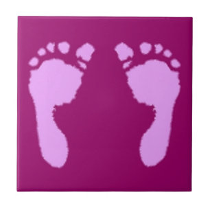 Baby Footprints (Girl) Tile