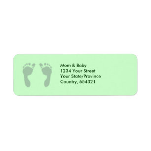 Baby Footprints (Green)