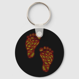 Baby Footprints Key Ring