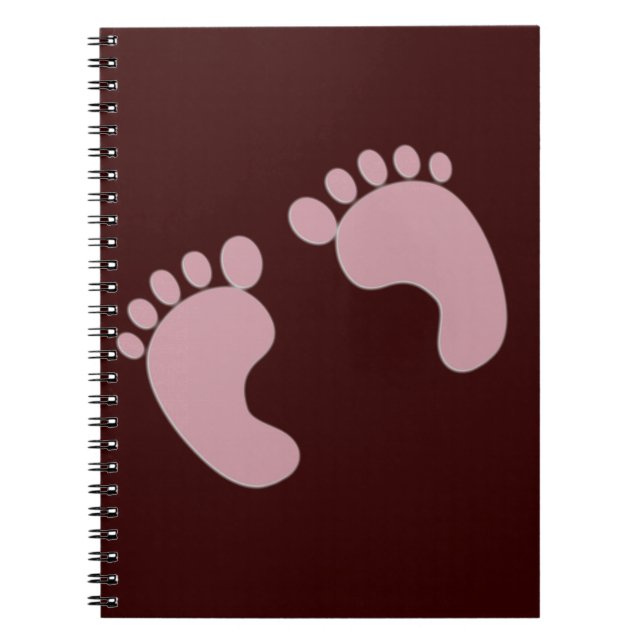 Baby Footprints Notebook (Front)