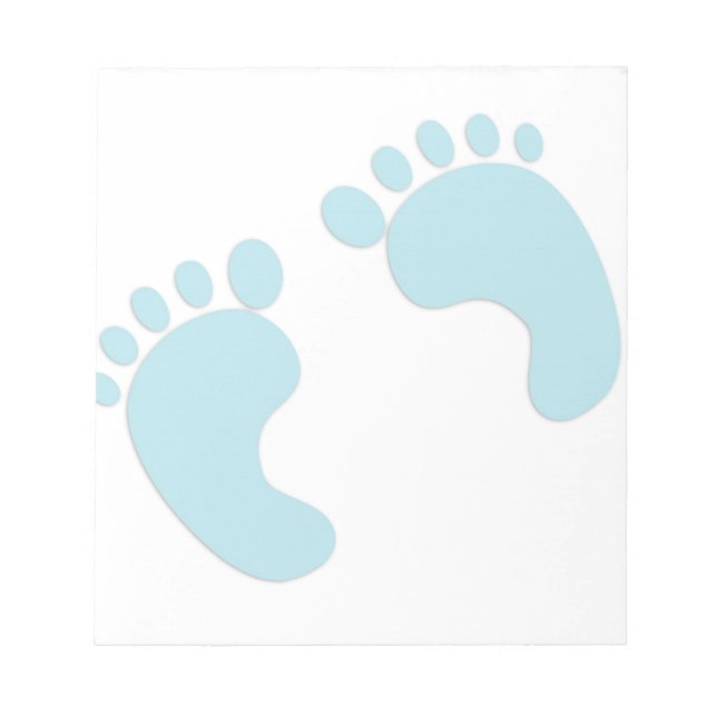 Baby Footprints Notepad (Front)