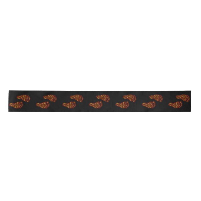 Baby Footprints Satin Ribbon (Front)