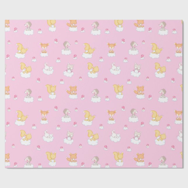 Baby Forest Wrapping Paper (Flat)