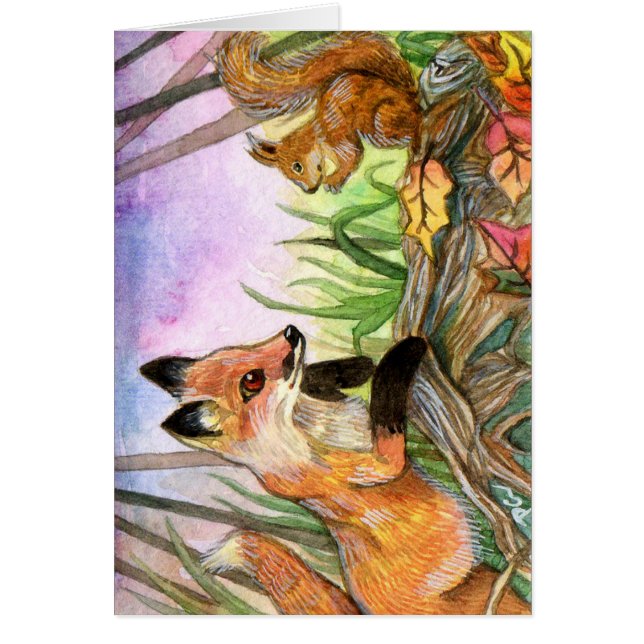 Baby Fox And Squirrel (Front)