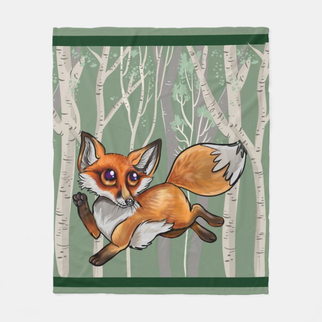 Baby Fox Fleece Blanket (Front)