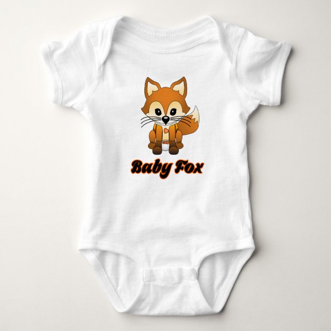 Baby Fox - Fox Family T-shirt Bodysuit (Front)