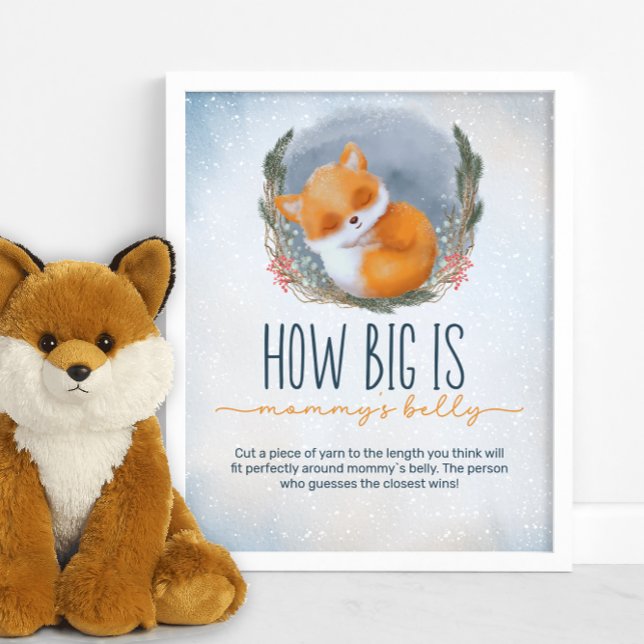 Baby Fox Winter how big is mummy's belly game Poster (Creator Uploaded)