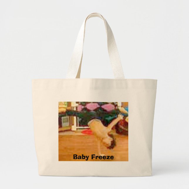 Baby Freeze Large Tote Bag (Front)