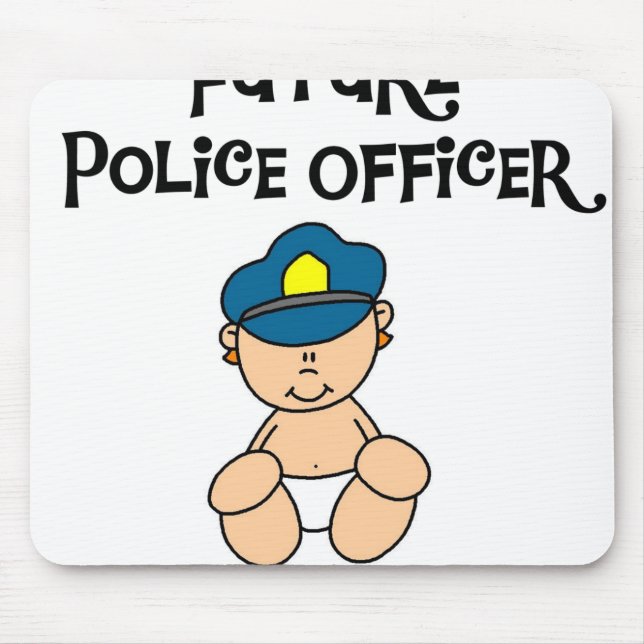 Baby Future Police Officer Mouse Pad (Front)