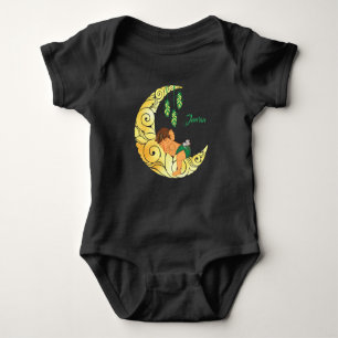 Baby Ganesha with the moon Baby Bodysuit
