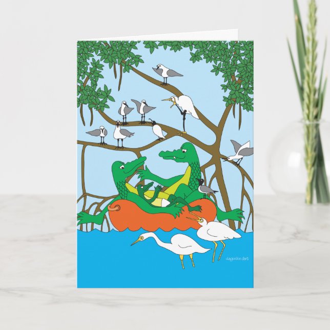 Baby Gator Congratulations Card (Front)