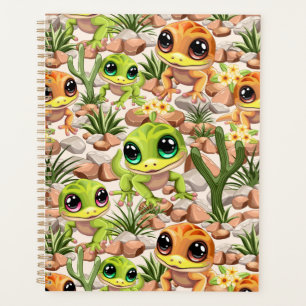 Baby Geckos Cute Cartoon Characters Planner