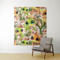 Baby Geckos Cute Cartoon Characters