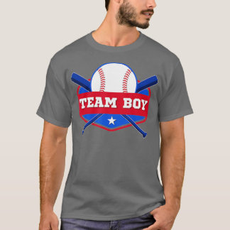 Baby Gender Reveal Party  Baseball Team Boy  Team  T-Shirt