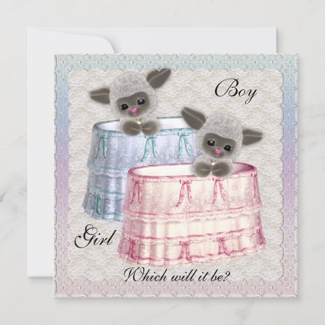 Baby Gender Reveal Party Invitation (Front)