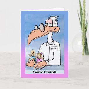 Baby Gender Reveal Party, Invitation Card