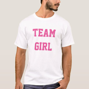 Baby Gender Reveal Party Shirt Team Girl