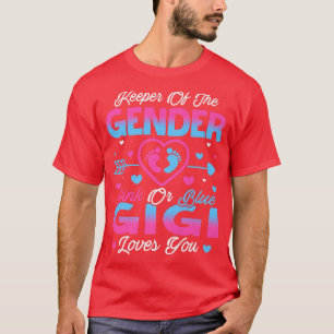 Baby Gender Reveal Shower Pink Or Blue Gigi Loves  T-Shirt