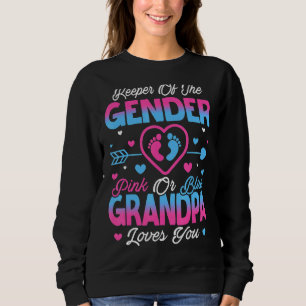 Baby Gender Reveal Shower Pink Or Blue Grandpa Lov Sweatshirt