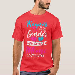 Baby Gender Reveal Shower Pink Or Blue Mimi Loves  T-Shirt