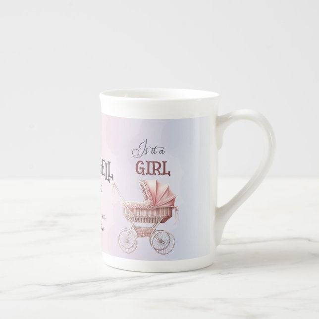 Baby Gender Reveal Speciality  Bone China Mug (Right)