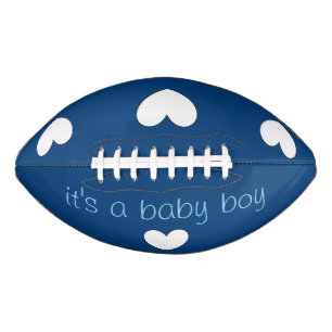 baby gendre reveal (boy) football by dalDesignNZ