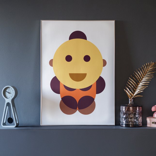 Baby Geometric Art Canvas Print (Creator Uploaded)