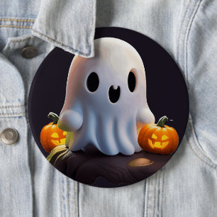 Baby Ghost Creepy Cute Halloween Character 6 Cm Round Badge
