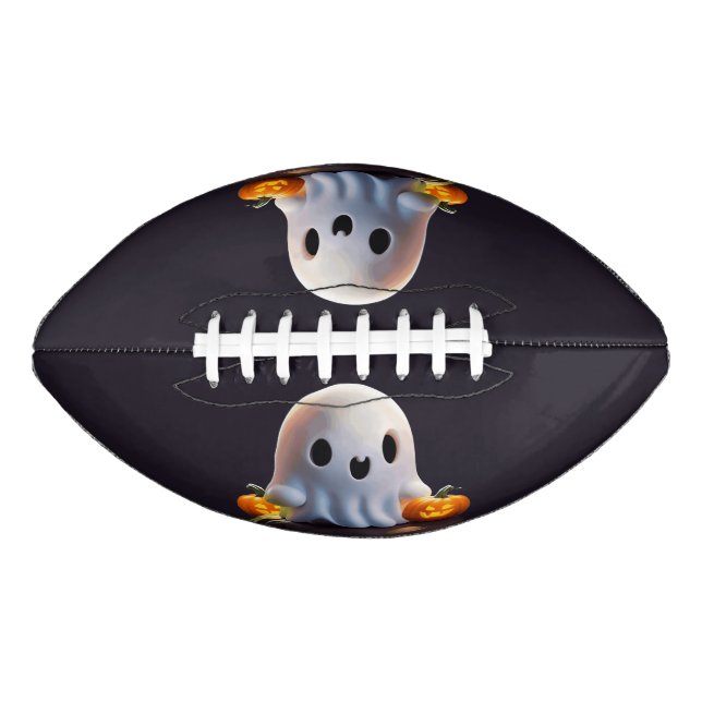 Baby Ghost Creepy Cute Halloween Character Football (Front)