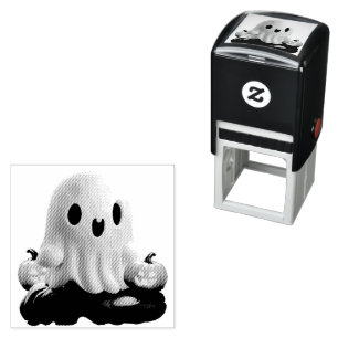 Baby Ghost Creepy Cute Halloween Character Self-inking Stamp